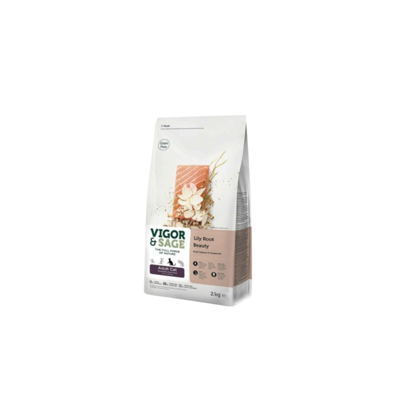 Vigor & Sage Lily Root Beauty – Nourriture pour chat adulte 2 Kg